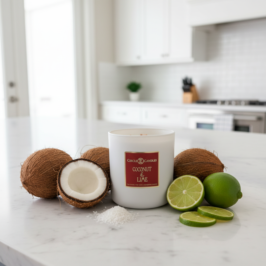 Circle E - Coconut & Lime Candle 14oz.