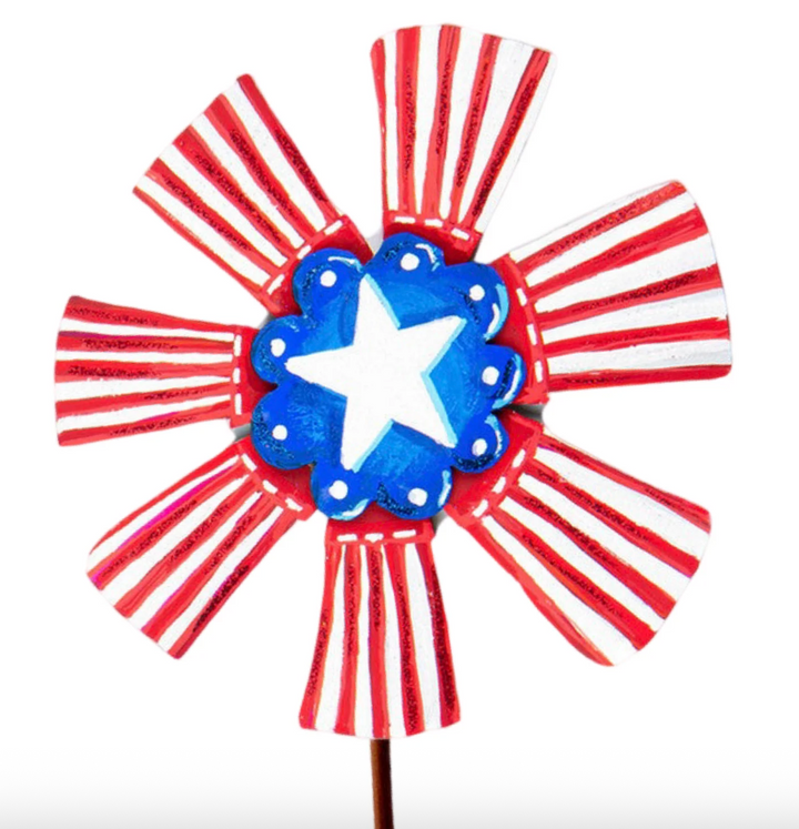 The Round Top Collection - Ribbon Flower (Striped)