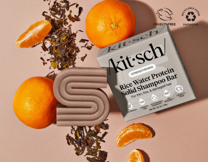 Kitsch - Rice Water Protein Solid Shampoo & Conditioner Bar for damaged hair