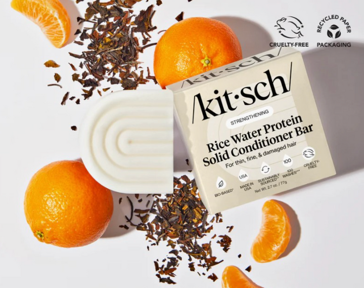 Kitsch - Rice Water Protein Solid Shampoo & Conditioner Bar for damaged hair