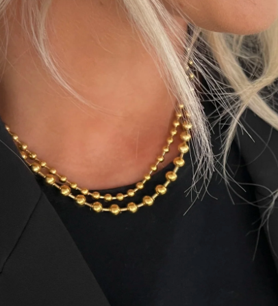 CHANSUTT - XL Gold Beaded Necklace