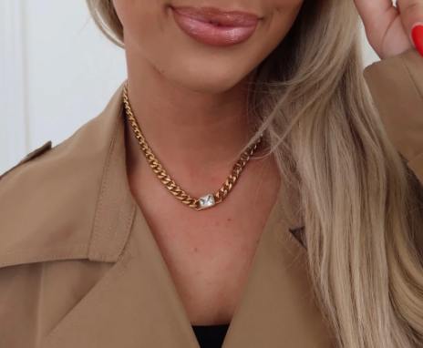 CHANSUTT - Chunky Rhinestone Pendant Necklace