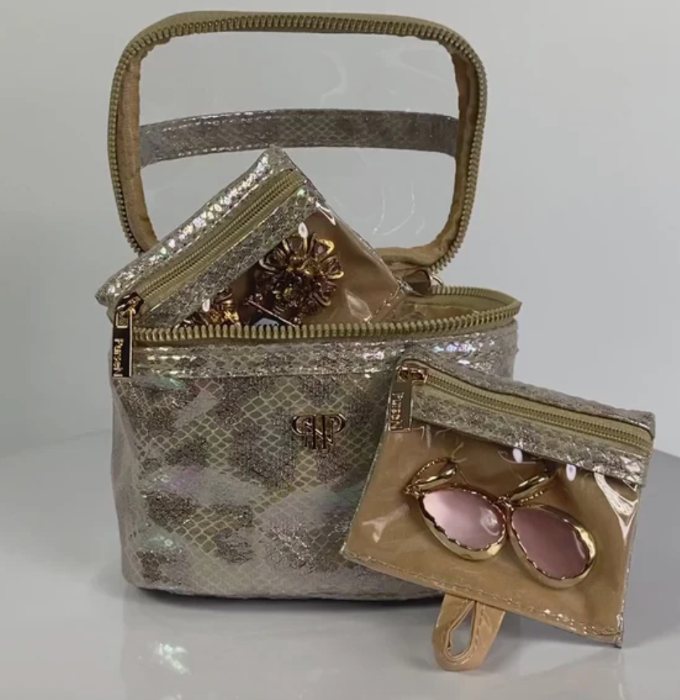PurseN - Getaway Jewelry Case (Glimmer Leopard)