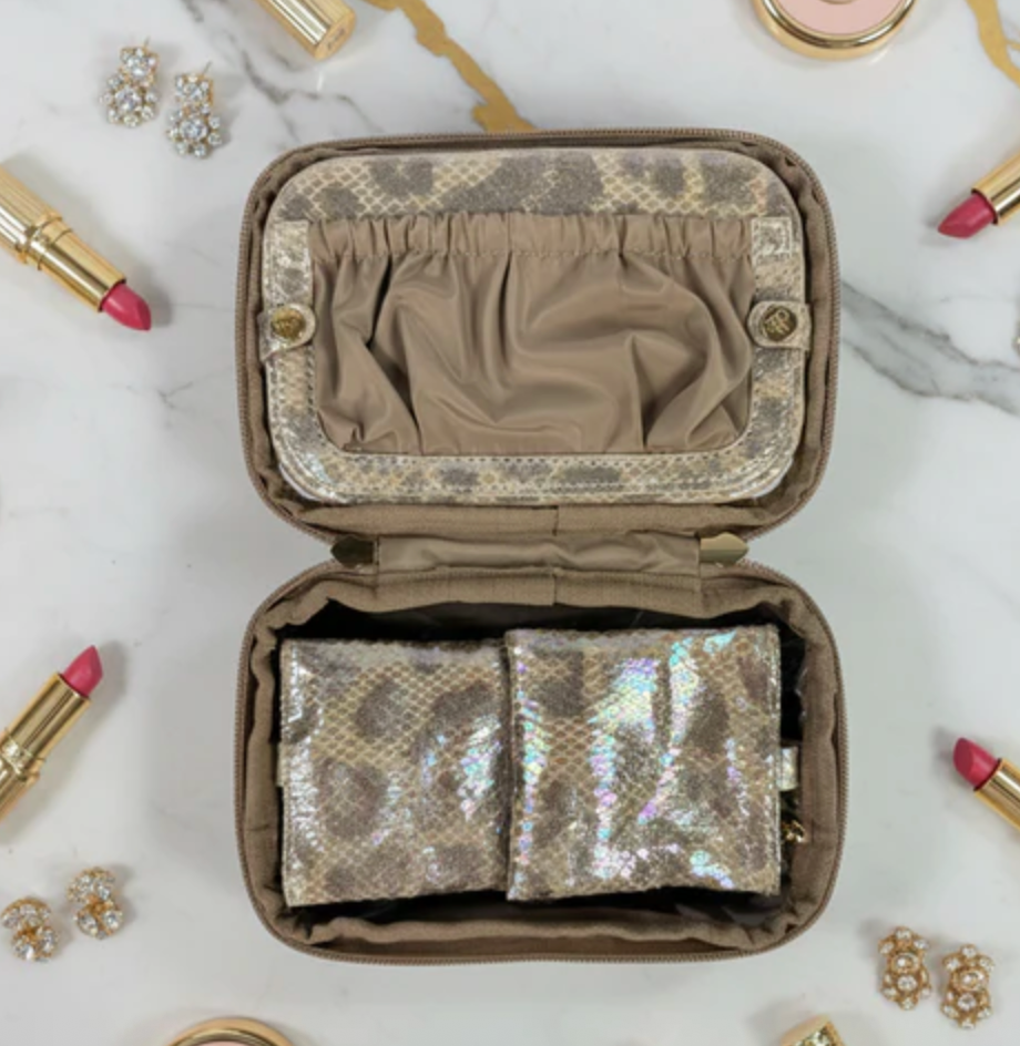 PurseN - LITTMINI • Lighted Mirror Case (Glimmer Leopard)