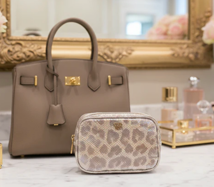 PurseN - LITTMINI • Lighted Mirror Case (Glimmer Leopard)