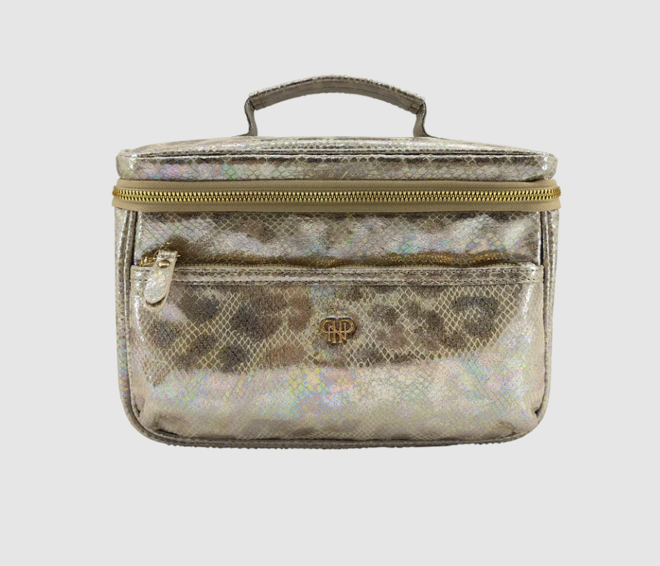 PurseN - Classic Train Case (Glimmer Leopard)
