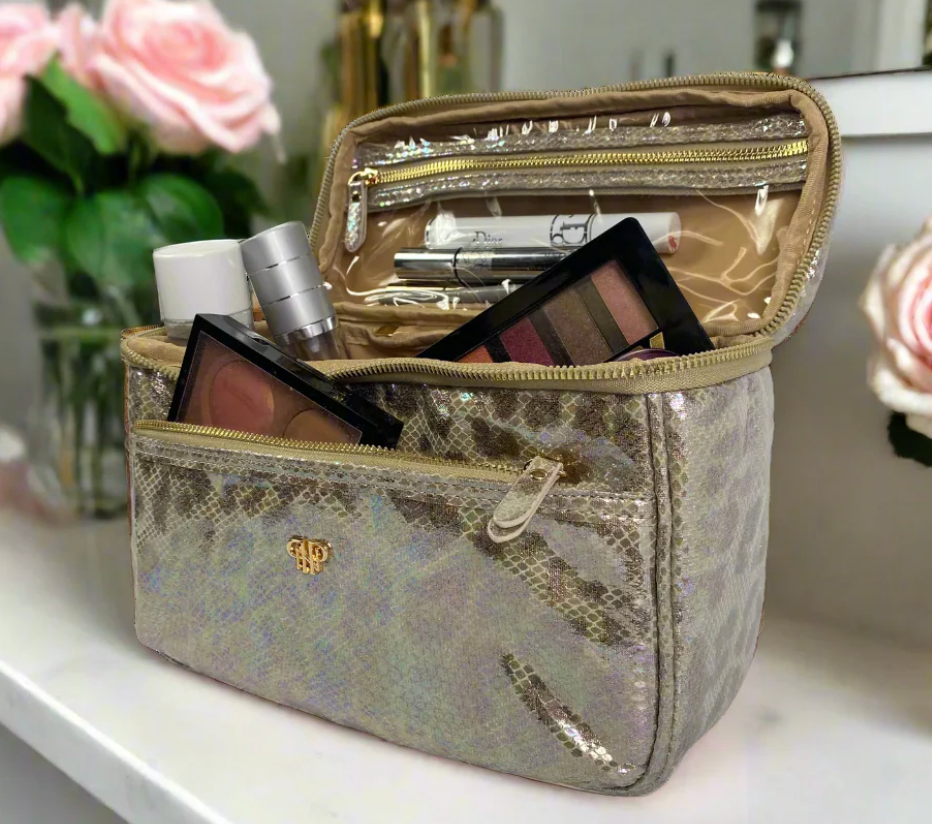 PurseN - Classic Train Case (Glimmer Leopard)