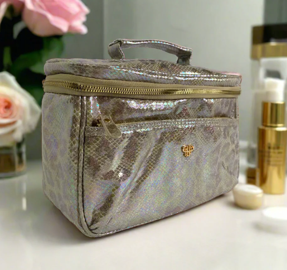 PurseN - Classic Train Case (Glimmer Leopard)