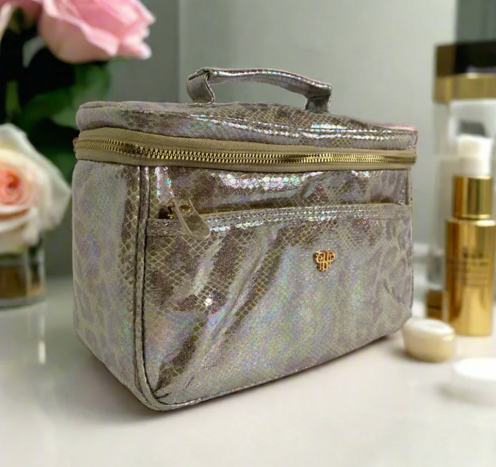 PurseN - Classic Train Case (Glimmer Leopard)