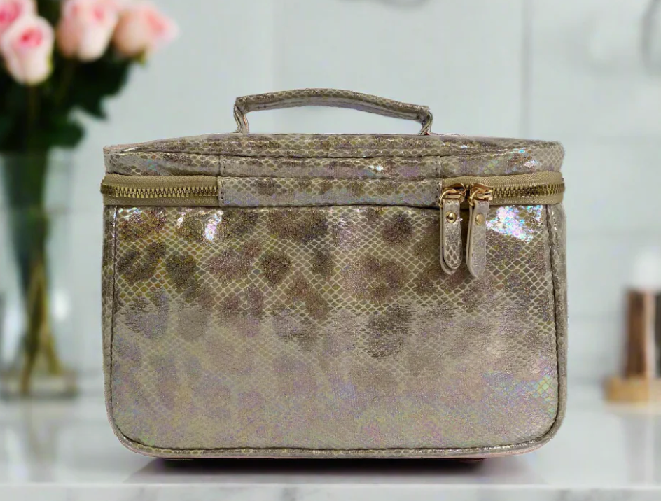 PurseN - Classic Train Case (Glimmer Leopard)