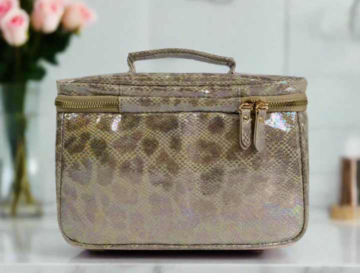 PurseN - Classic Train Case (Glimmer Leopard)