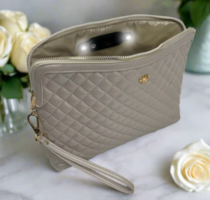 PurseN - Litt Getaway Makeup Case (Pearl Quilted)