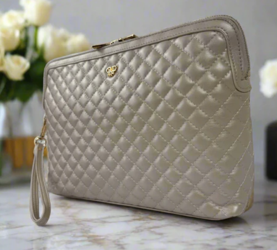 PurseN - Litt Getaway Makeup Case (Pearl Quilted)