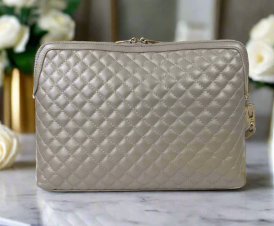 PurseN - Litt Getaway Makeup Case (Pearl Quilted)