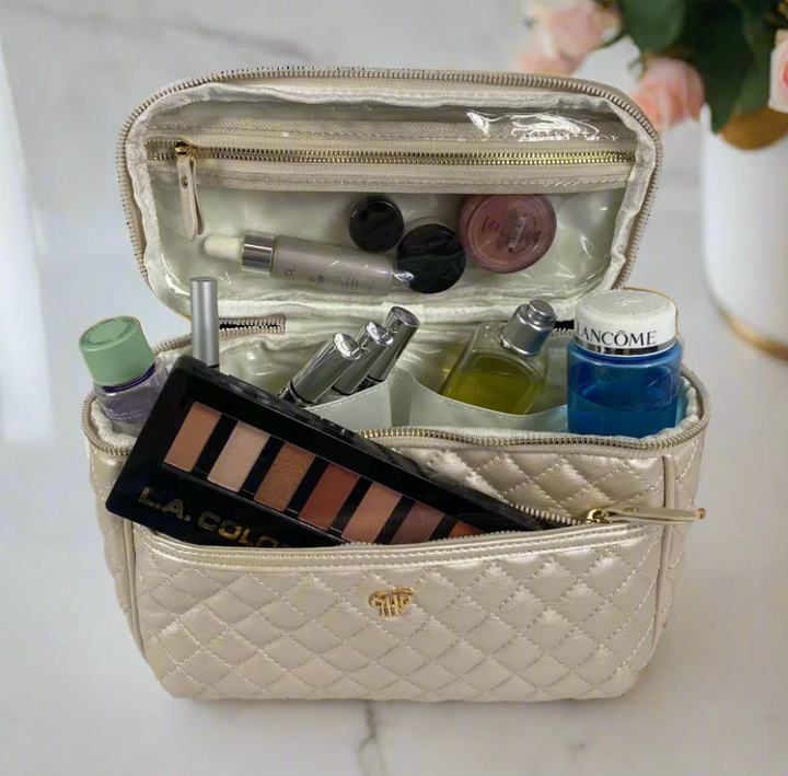 PurseN  - Classic Train Case (Pearl Quilted)