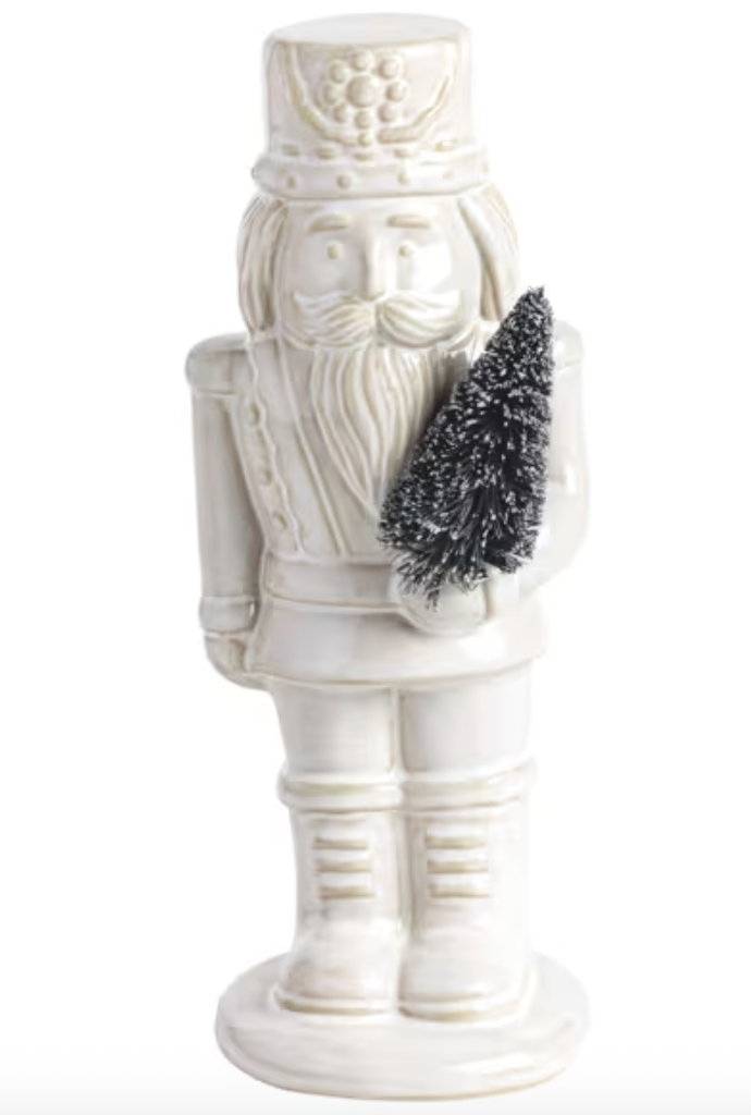 White Ceramic Nutcracker - Small