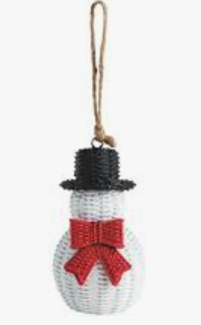 Snowman Resin Ornament