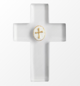 Clear Resin Intaglio Cross