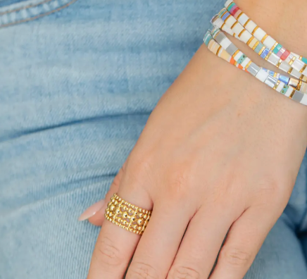 Splendid Iris - Statement Adjustable Ring