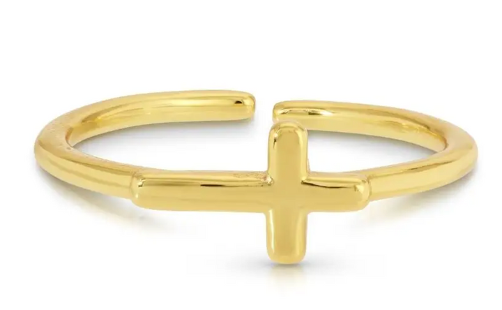 Splendid Iris - Simple Cross Ring