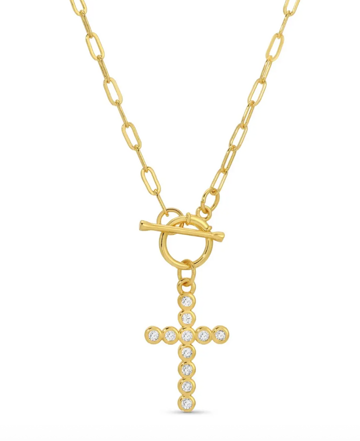 Splendid Iris - Cross Necklace