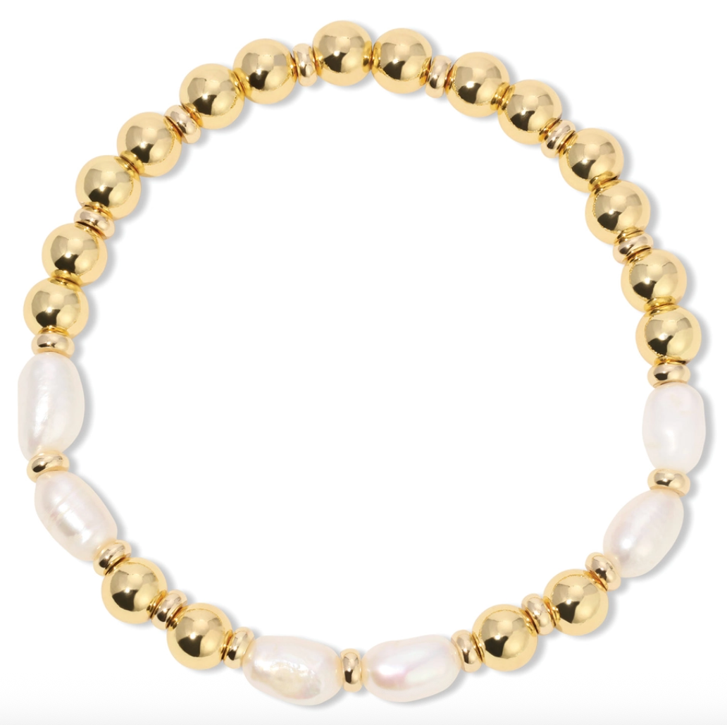 Splendid Iris - Freshwater Pearl Bracelet