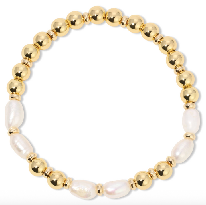 Splendid Iris - Freshwater Pearl Bracelet