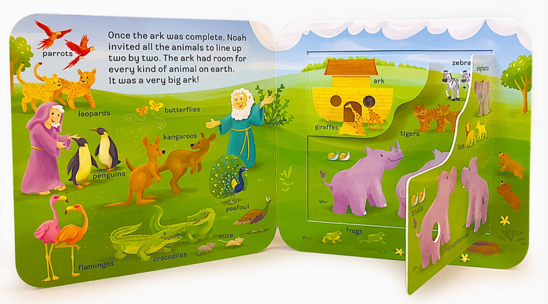 Peek-A-Flap Noah Interactive Novelty Religious Board Book