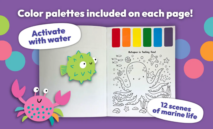 Watercolor Paint Book - Under The Sea