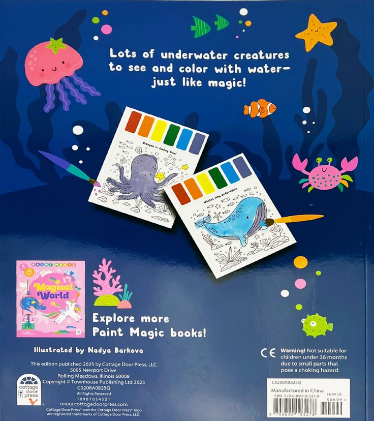 Watercolor Paint Book - Under The Sea