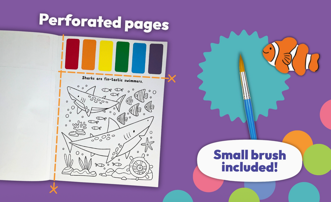 Watercolor Paint Book - Under The Sea