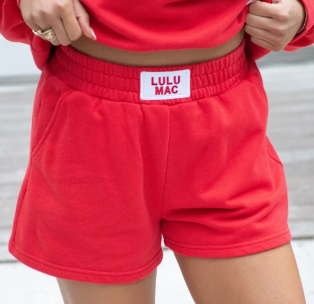 LULU MAC - Terry Cloth Shorts (Red)