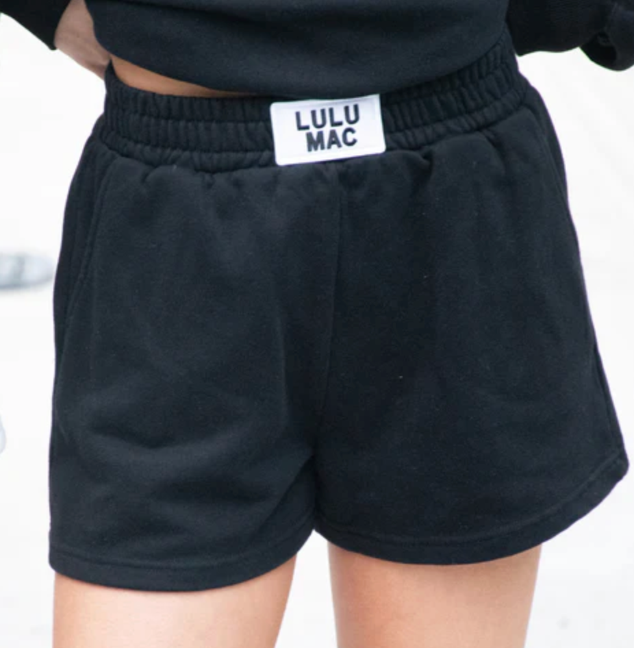 LULU MAC - Terry Cloth Shorts (Black)