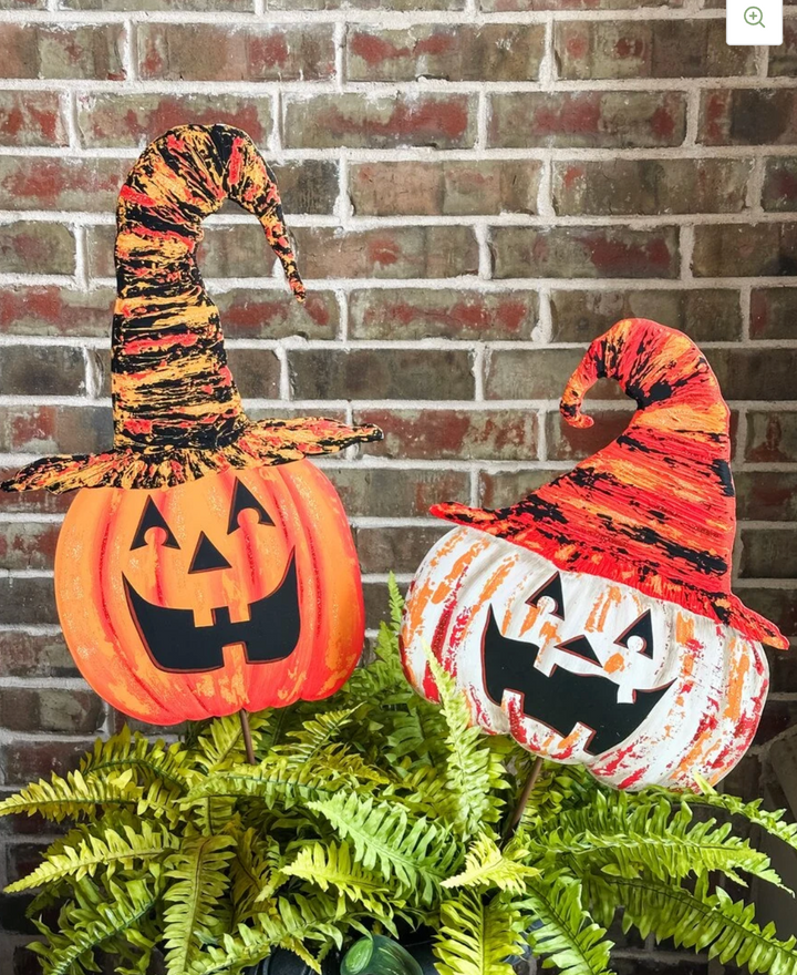 Round Top Collection - Elegant Jack-O-Lantern Stack