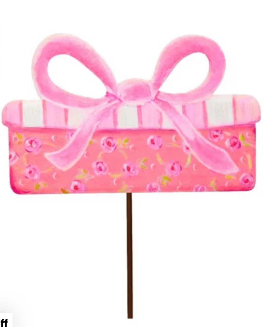 Round Top Collection - Pink Fanciful Gift Boxes Small (Rectangle)