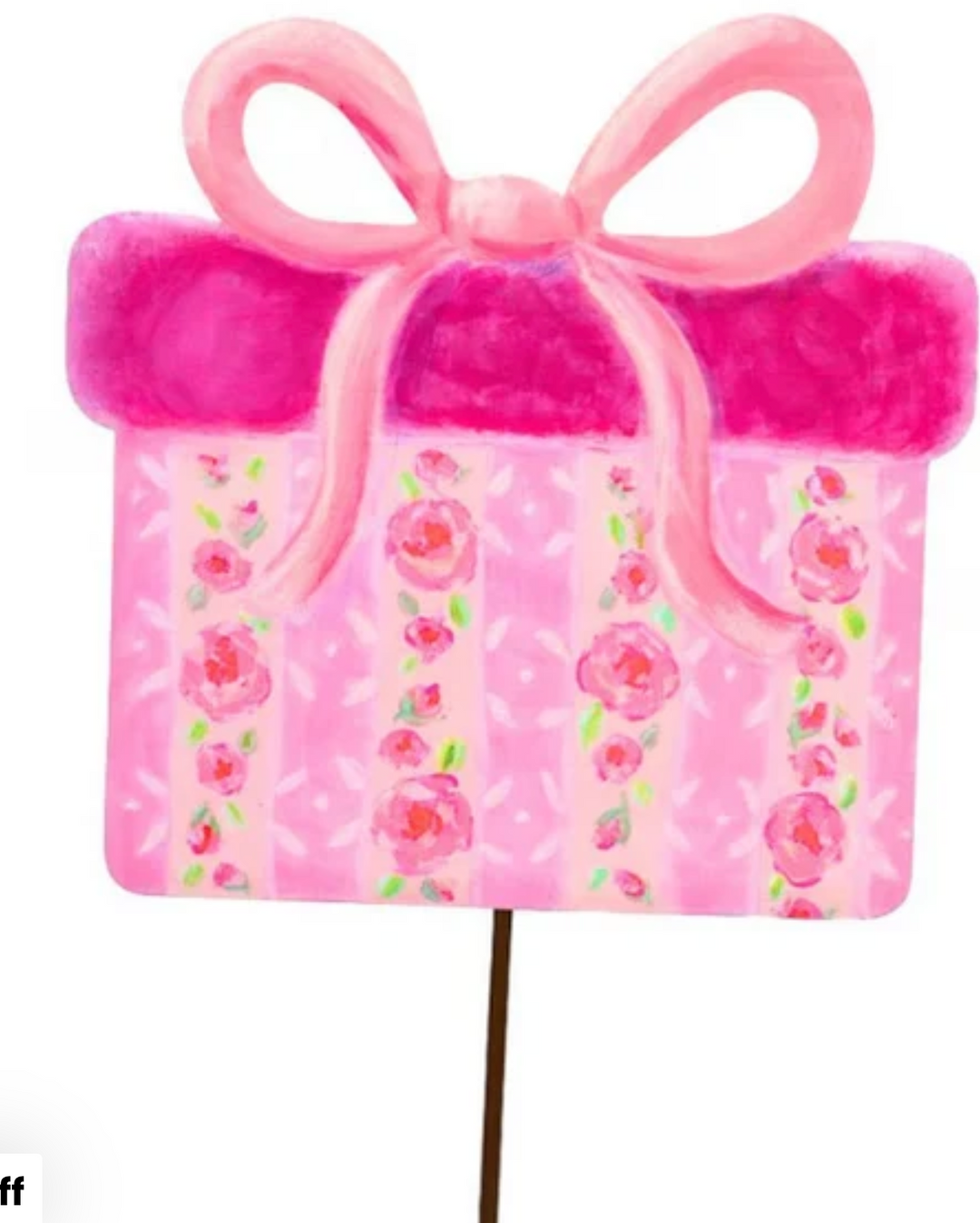Round Top Collection - Pink Fanciful Gift Boxes Small (Square)