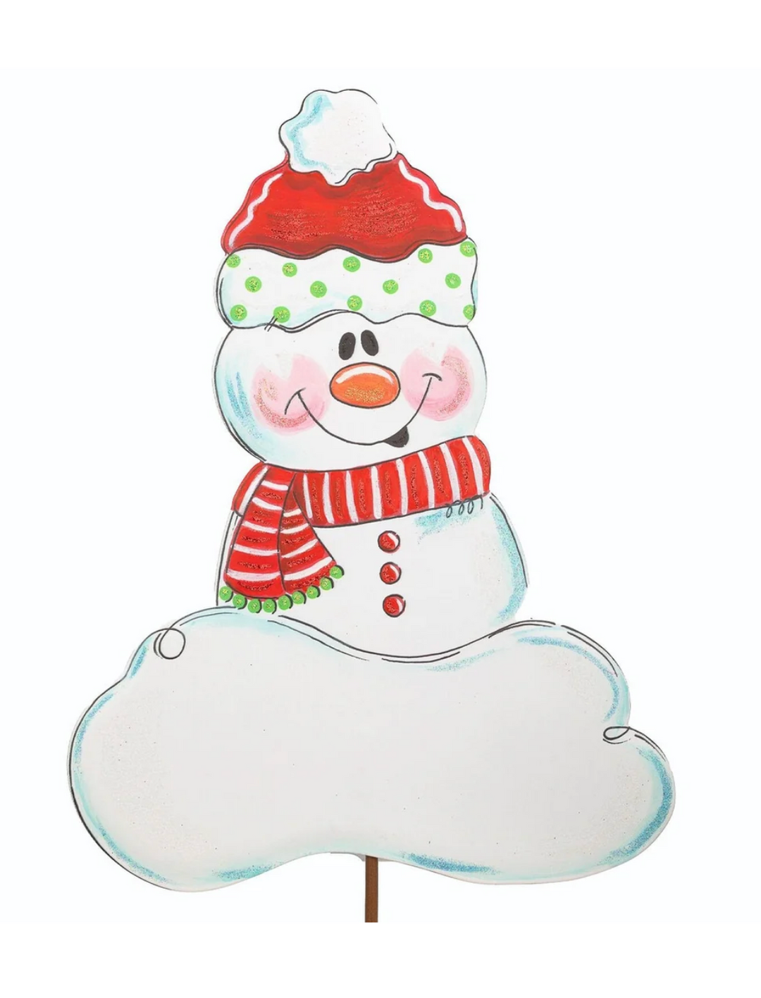 Round Top Collection - Martin's Snowman Red Scarf