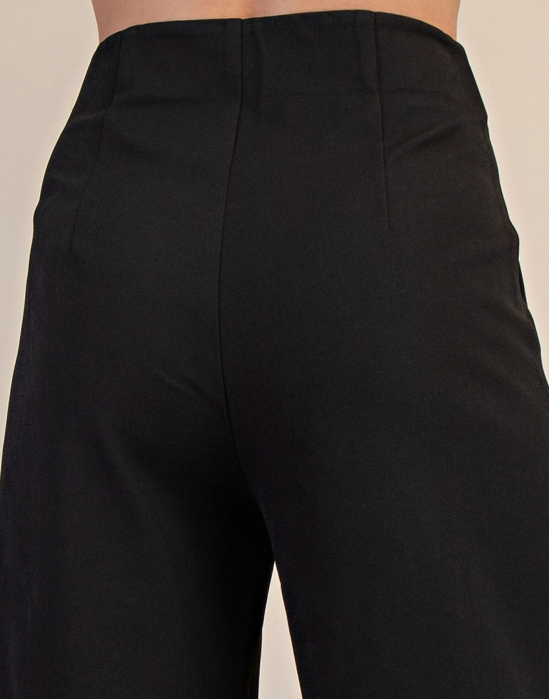 Chandler - High Waist Straight Leg Pant (Black)
