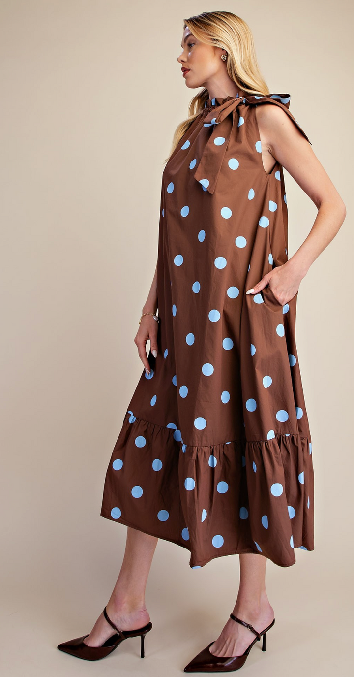 Addy - Polka Dot Midi Dress