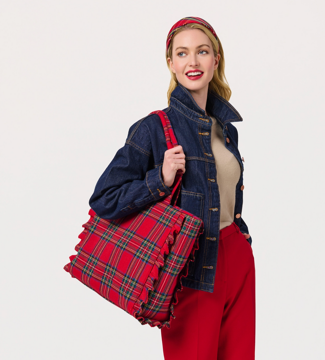 Scottie Ruffle Tote Bag