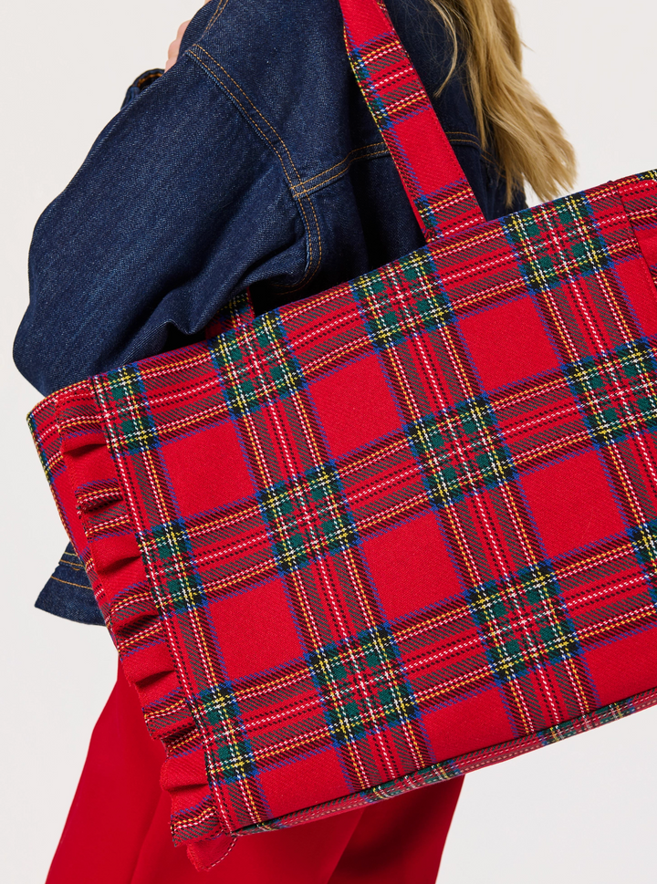 Scottie Ruffle Tote Bag