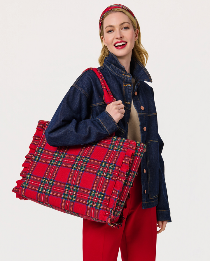 Scottie Ruffle Tote Bag
