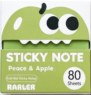 Sheer Glitter Sticky Notes - Apple