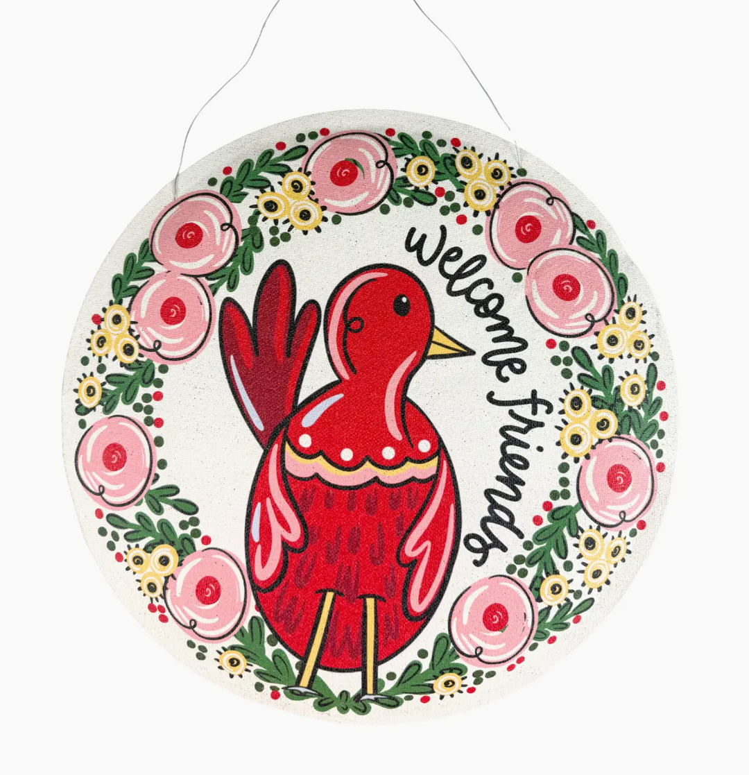 Glory Haus - Red Bird/Merry Christmas Cardinal Burlee