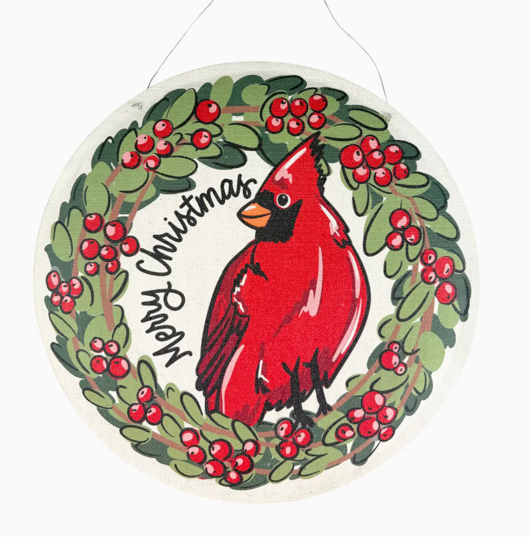 Glory Haus - Red Bird/Merry Christmas Cardinal Burlee