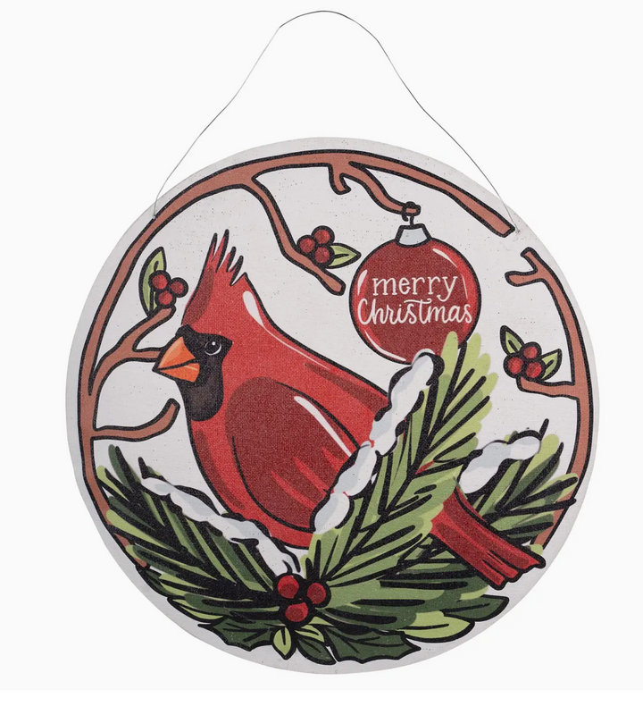 Glory Haus - Pumpkin Fall/Red Bird Christmas Wreath Burlee