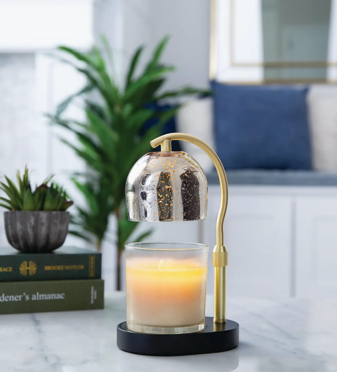 Mercury Glass Lamp Candle Warmer
