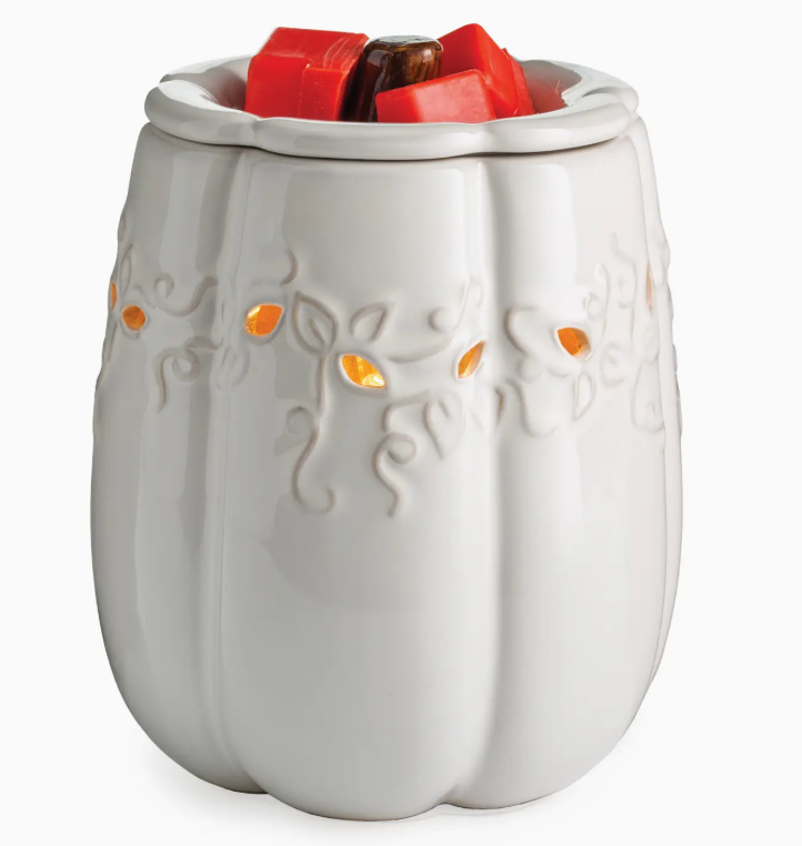 Candle Warmer - White Pumpkin