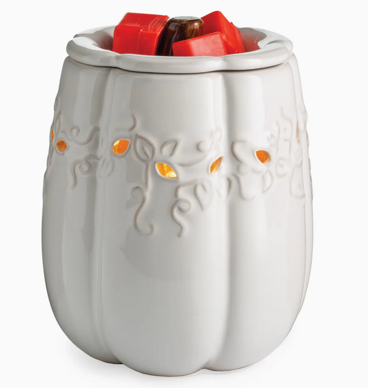 Candle Warmer - White Pumpkin