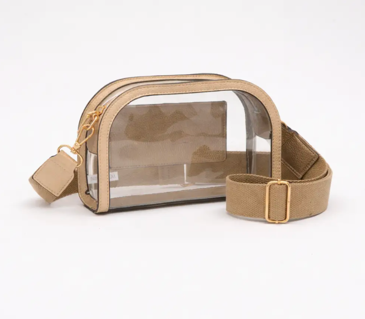 Clear Stadium Bag - Gold